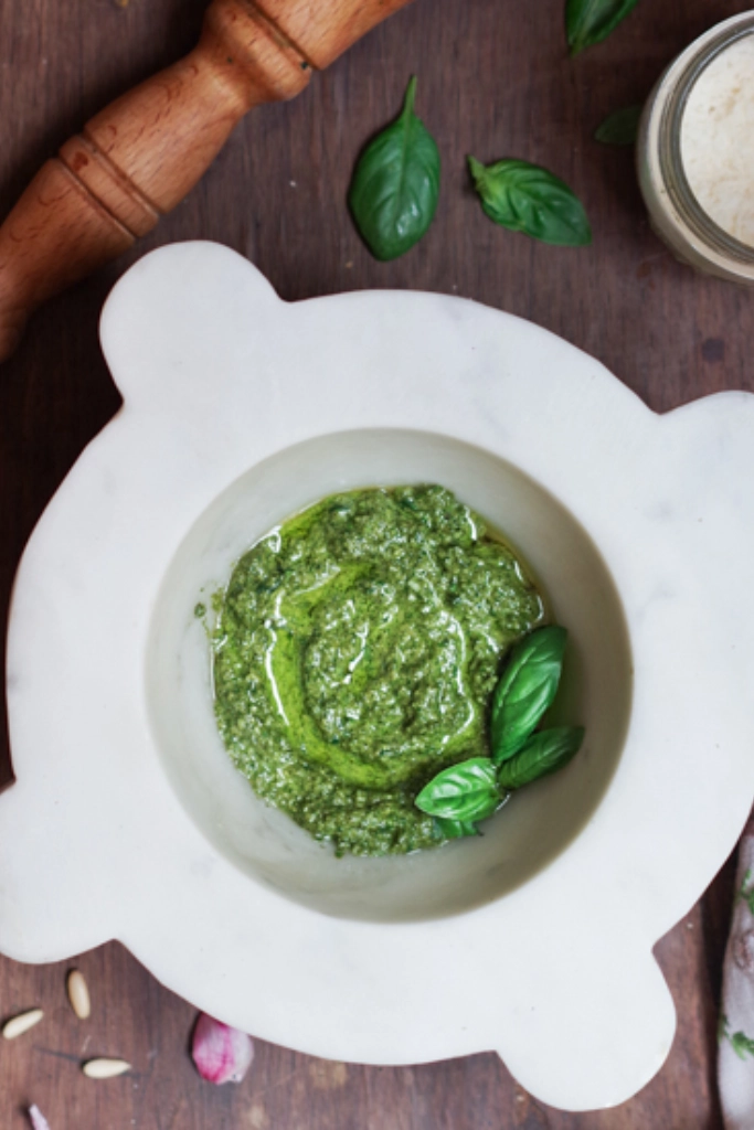 Ligurian basil pesto tradition